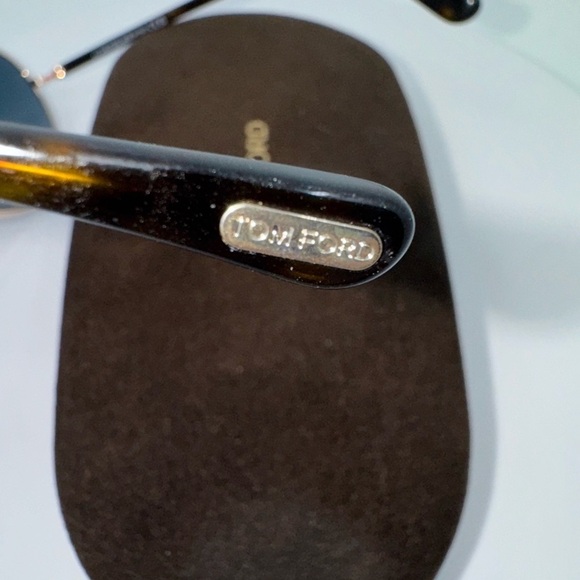 New! Tom Ford Women\'s Rose Gold/Blue Gradient Oversized Aviator Sunglasses main image 6